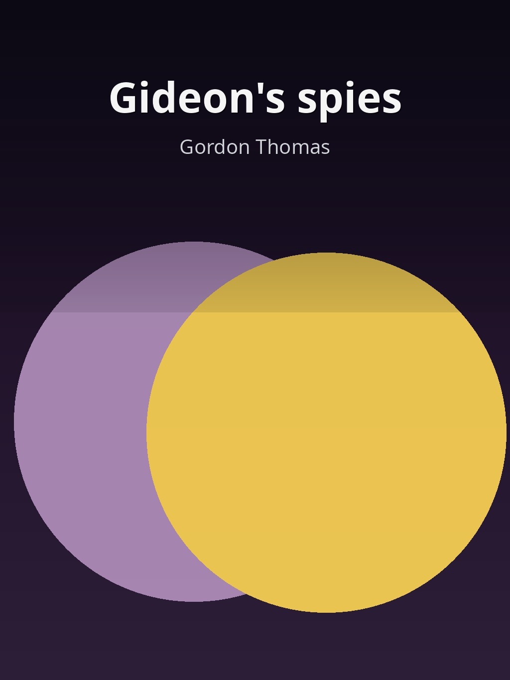 Gideon's spies by Gordon Thomas book cover