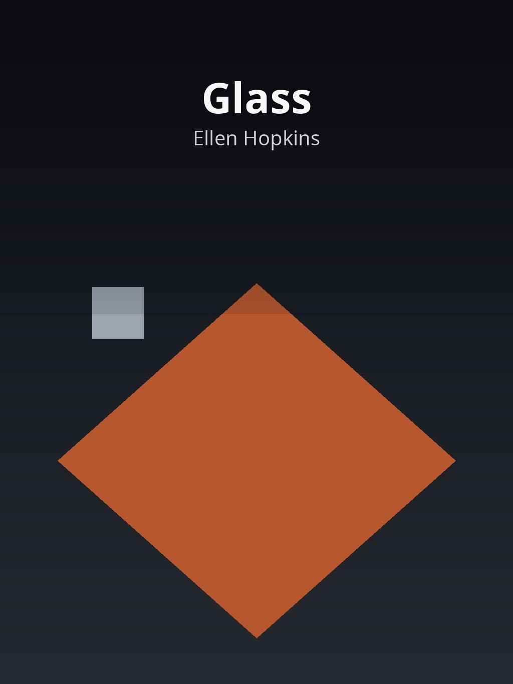 Glass by Ellen Hopkins book cover