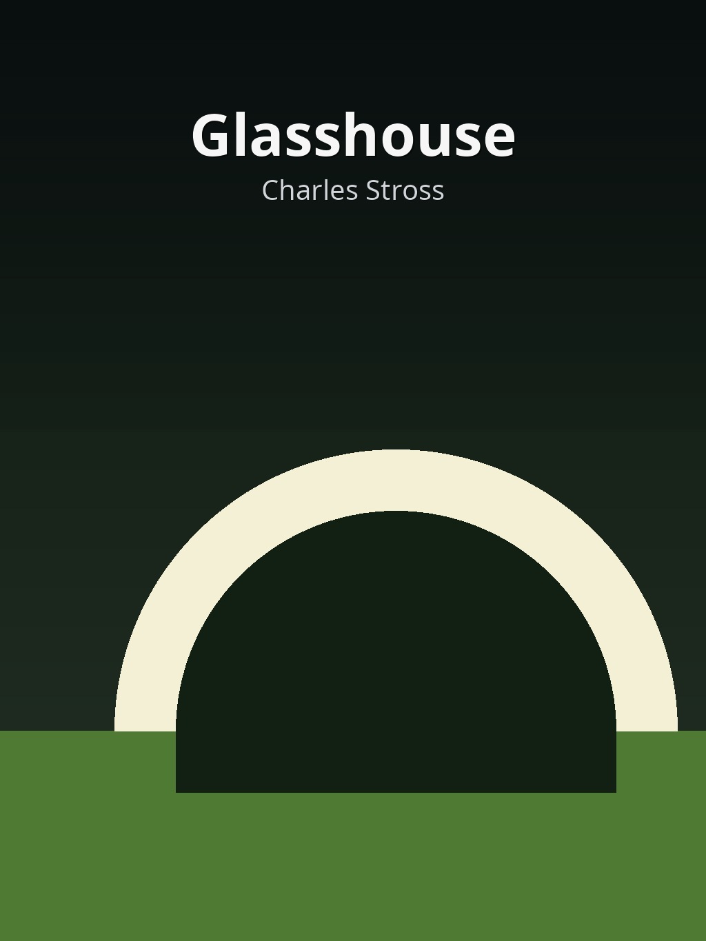 Glasshouse by Charles Stross book cover