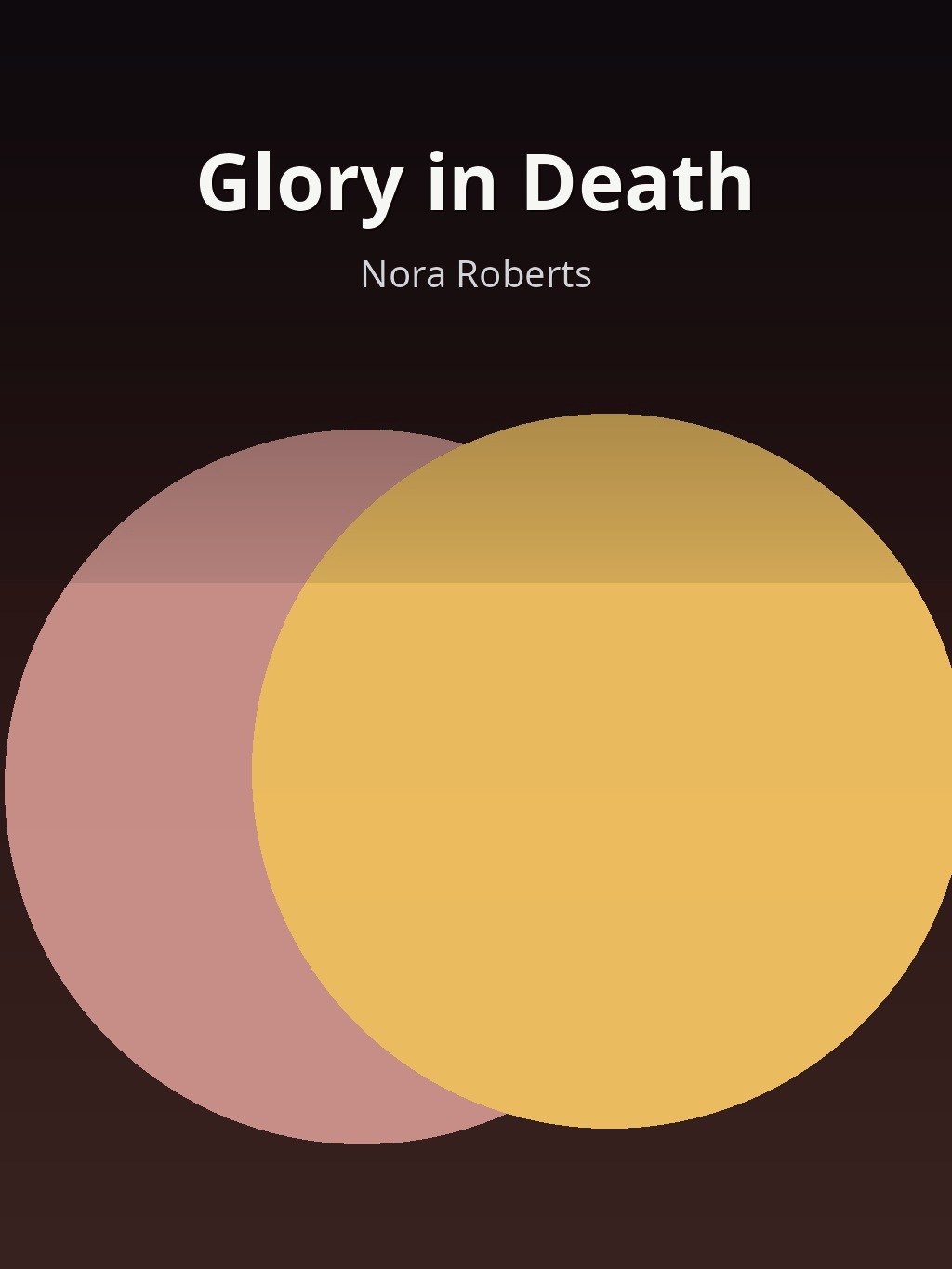 Glory in Death by Nora Roberts book cover