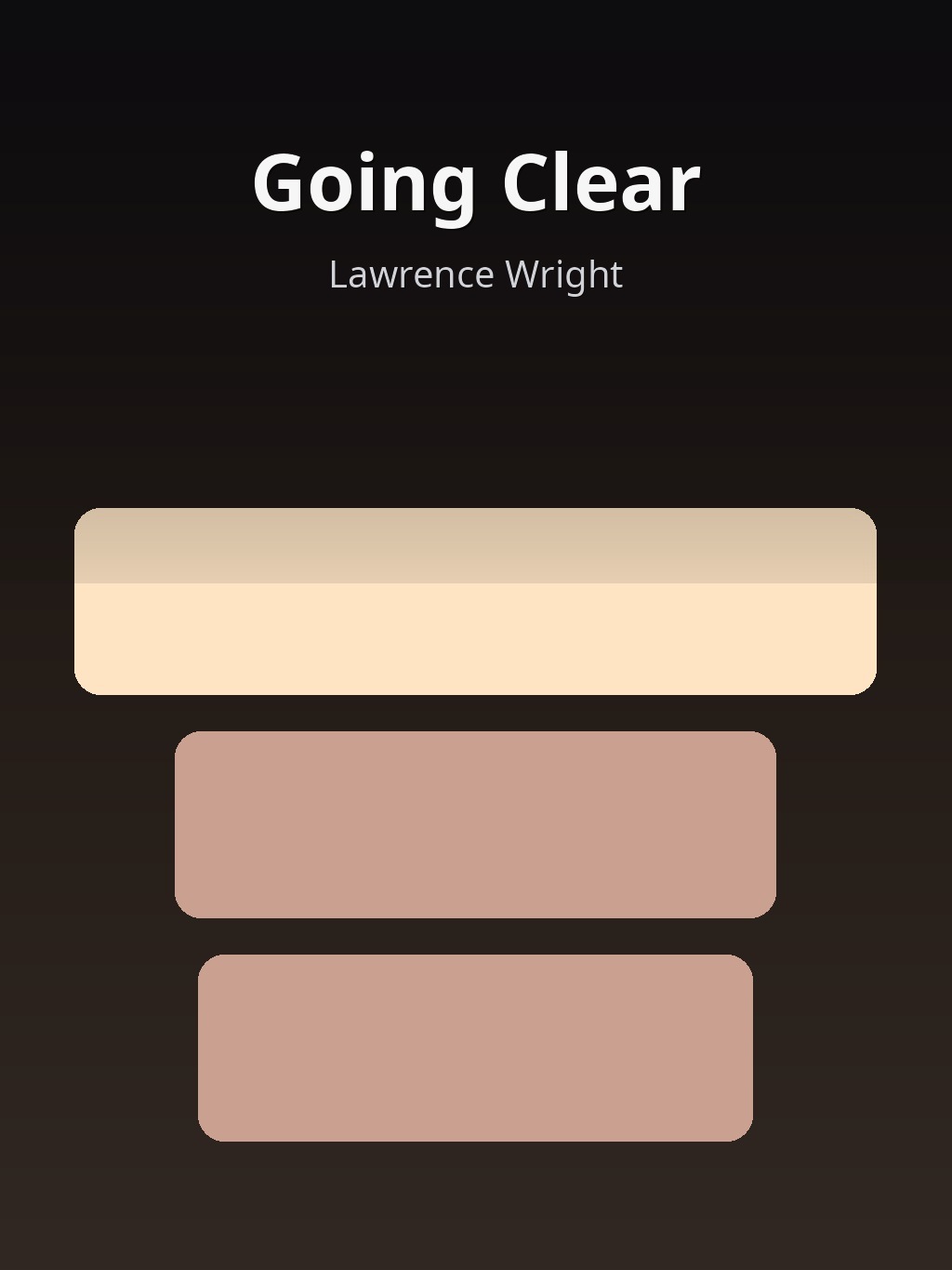 Going Clear by Lawrence Wright book cover
