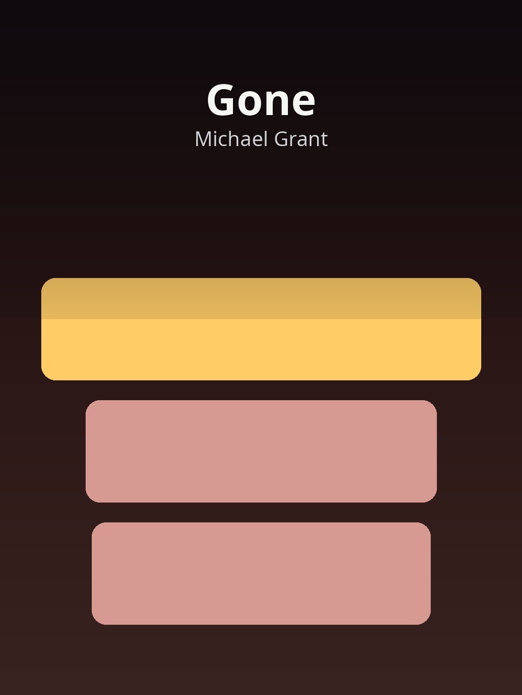Gone by Michael Grant book cover