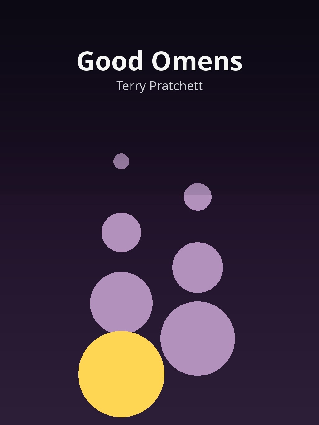 Good Omens by Terry Pratchett book cover