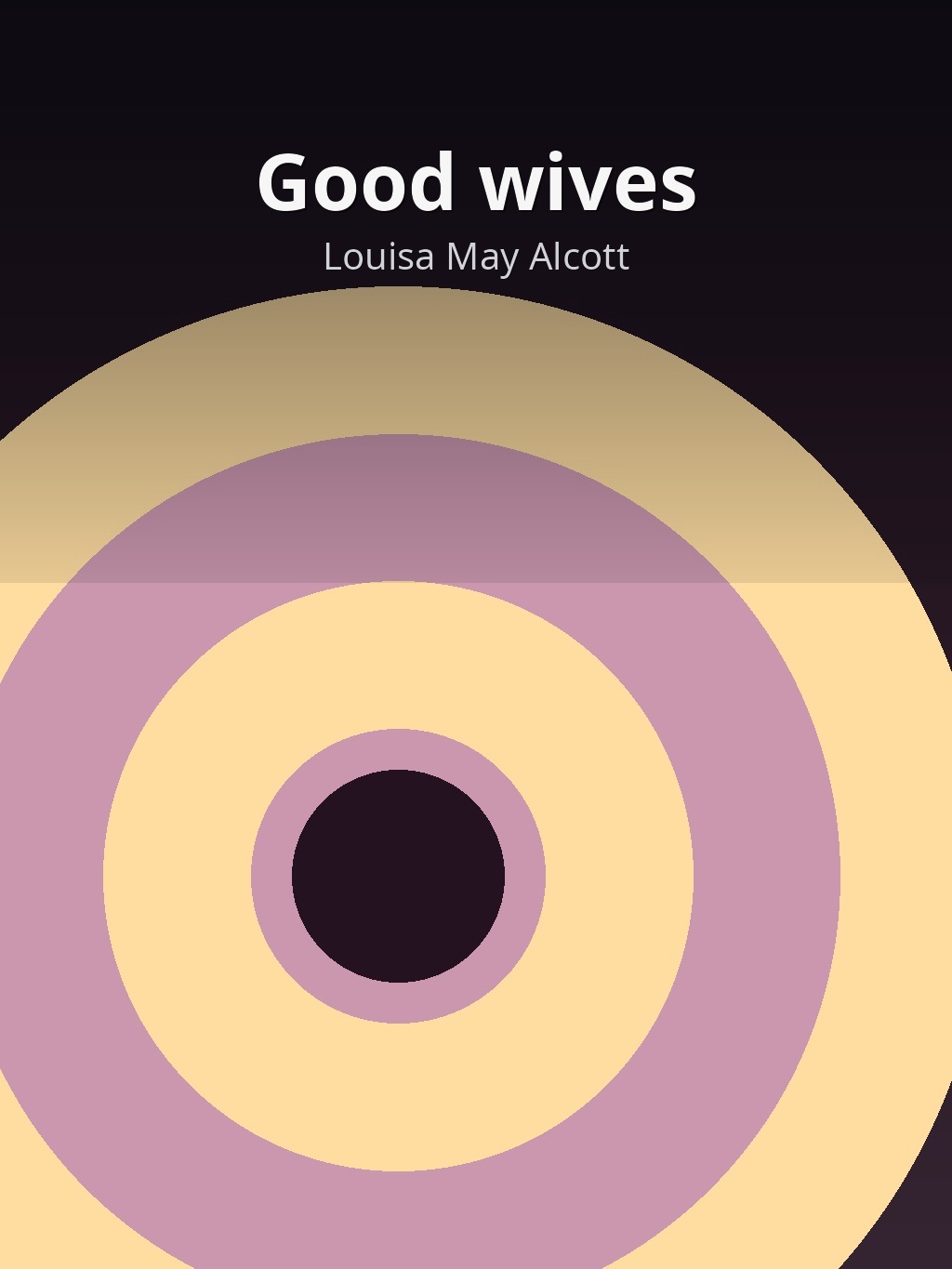 Good wives by Louisa May Alcott book cover