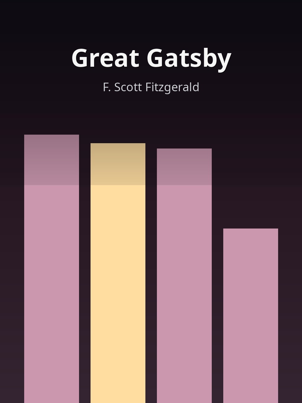 Great Gatsby by F. Scott Fitzgerald book cover