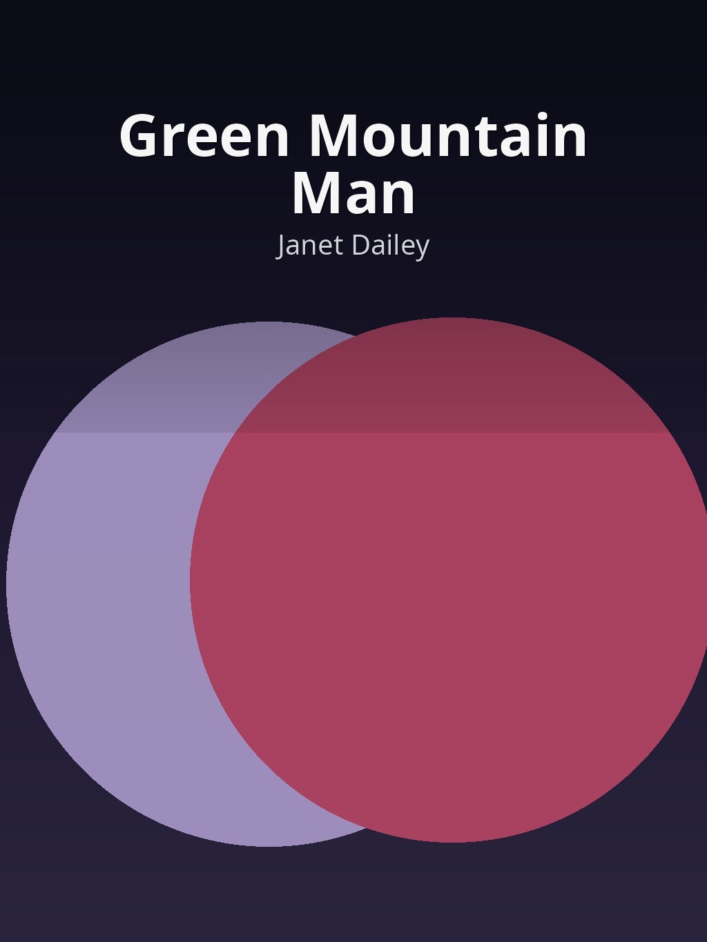 Green Mountain Man by Janet Dailey book cover
