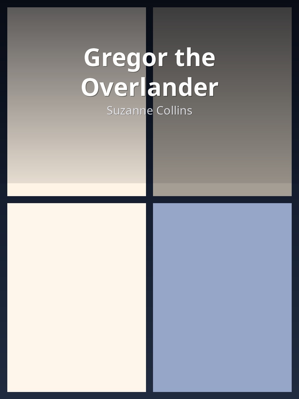 Gregor the Overlander by Suzanne Collins book cover