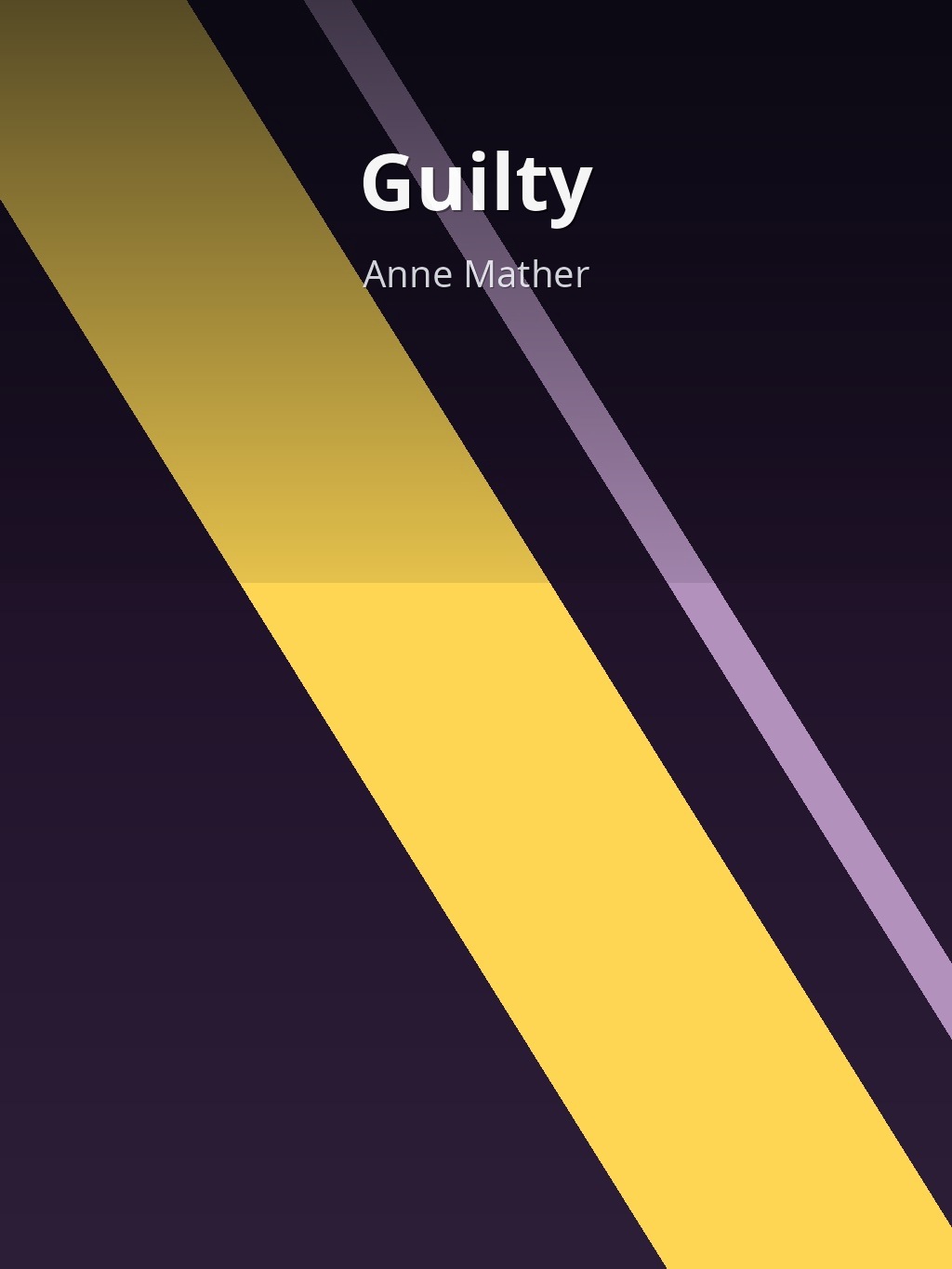 Guilty by Anne Mather book cover