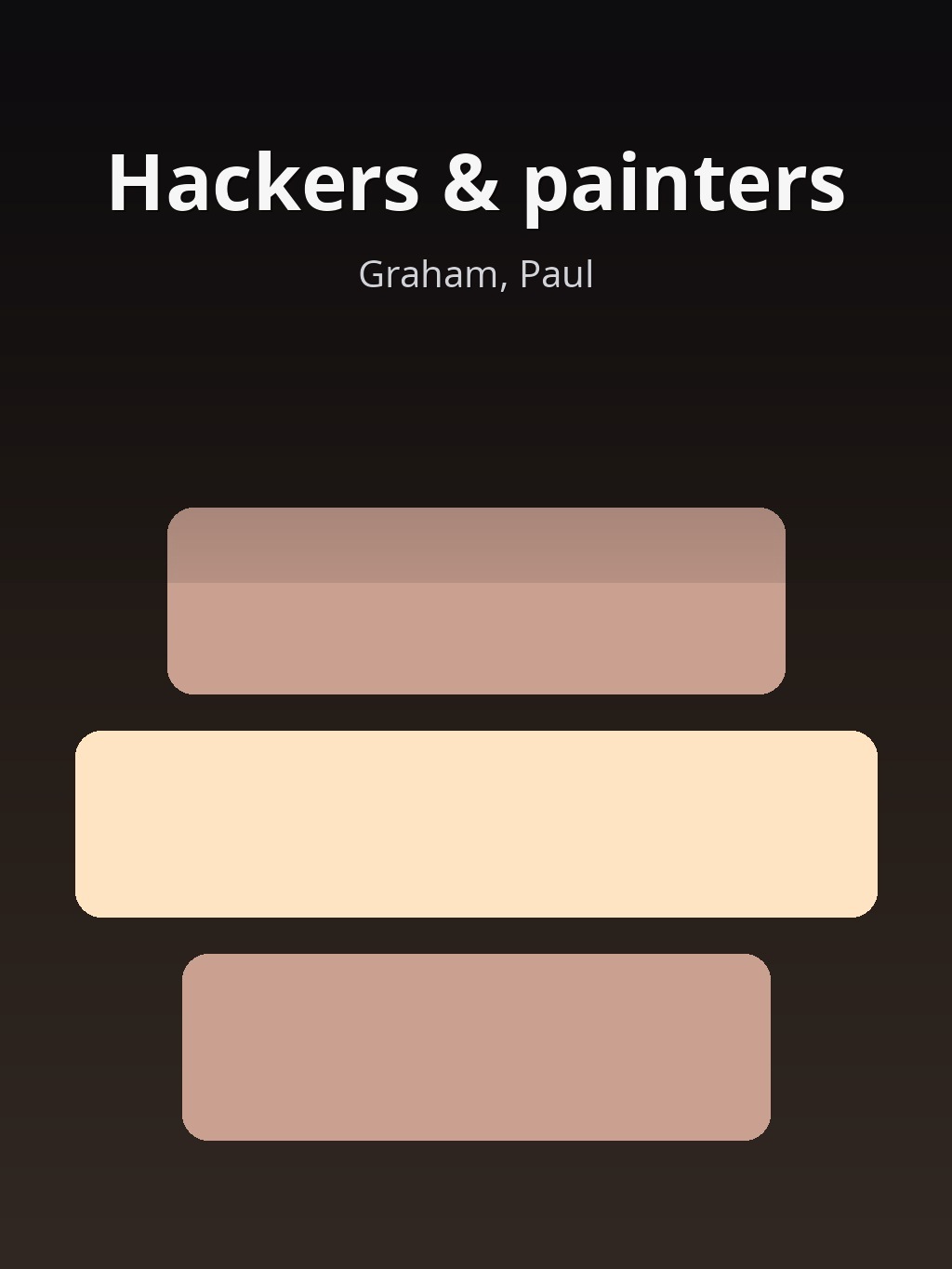 Hackers & painters by Graham, Paul book cover