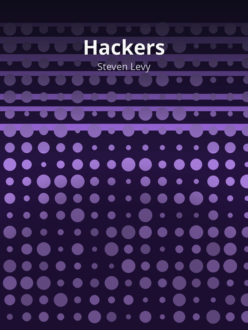 Hackers by Steven Levy book cover