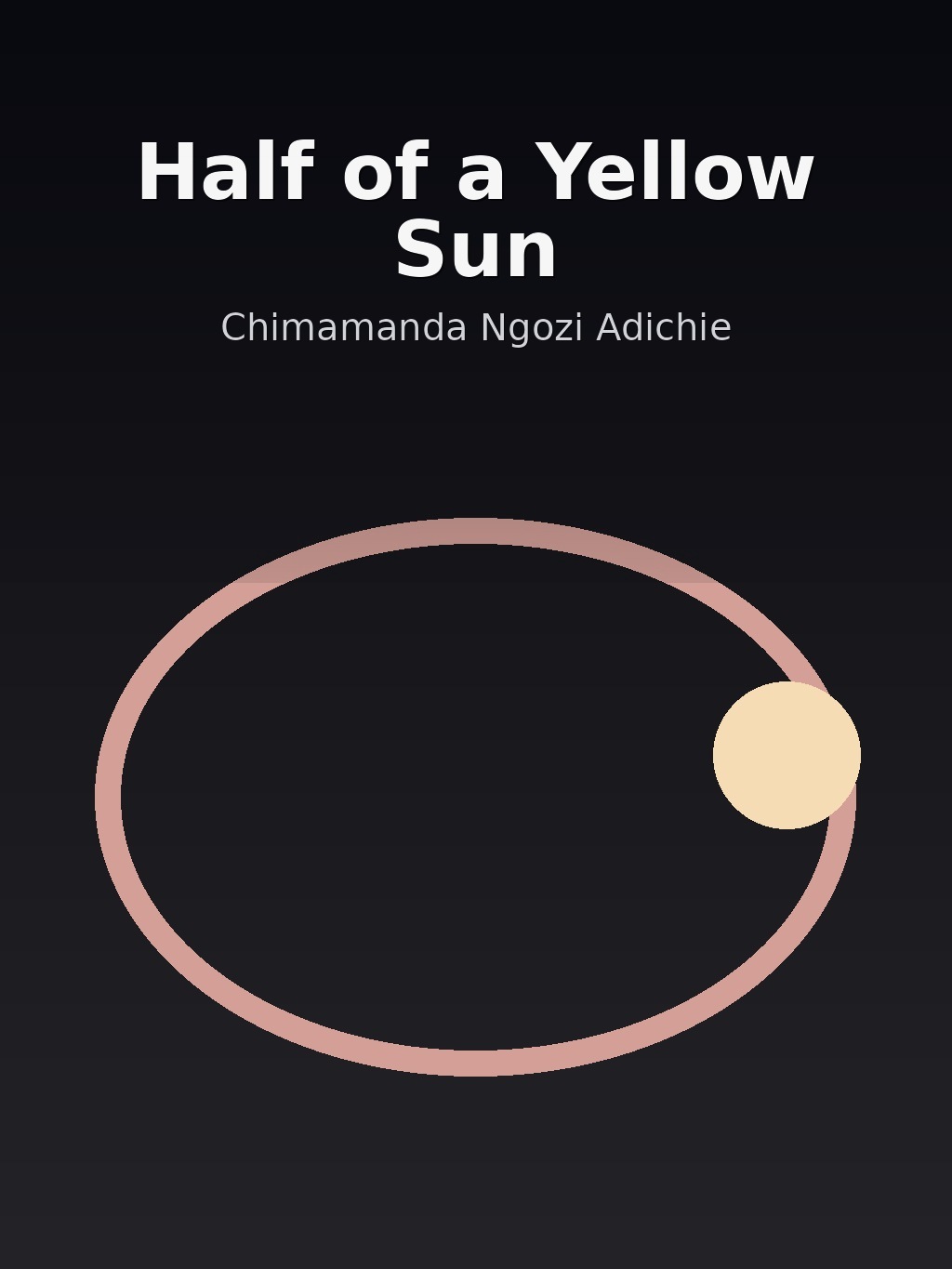 Half of a Yellow Sun by Chimamanda Ngozi Adichie book cover