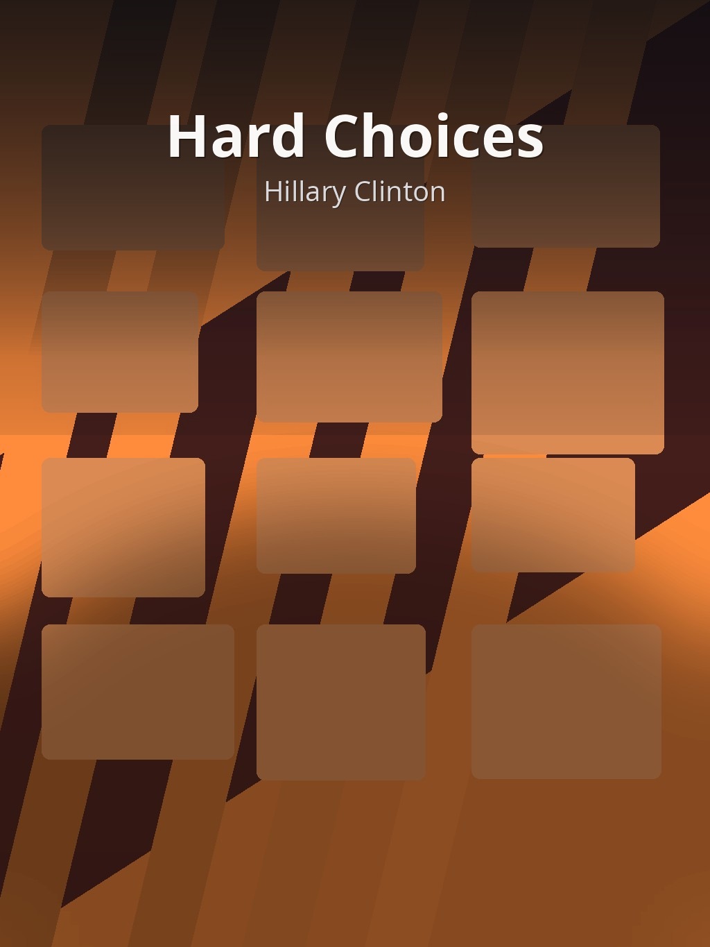 Hard Choices by Hillary Clinton book cover