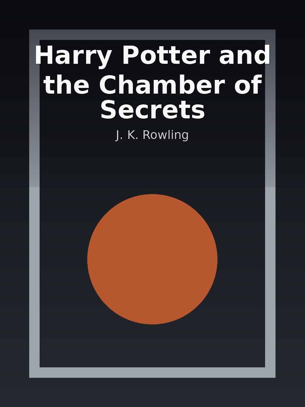 Harry Potter and the Chamber of Secrets by J. K. Rowling book cover