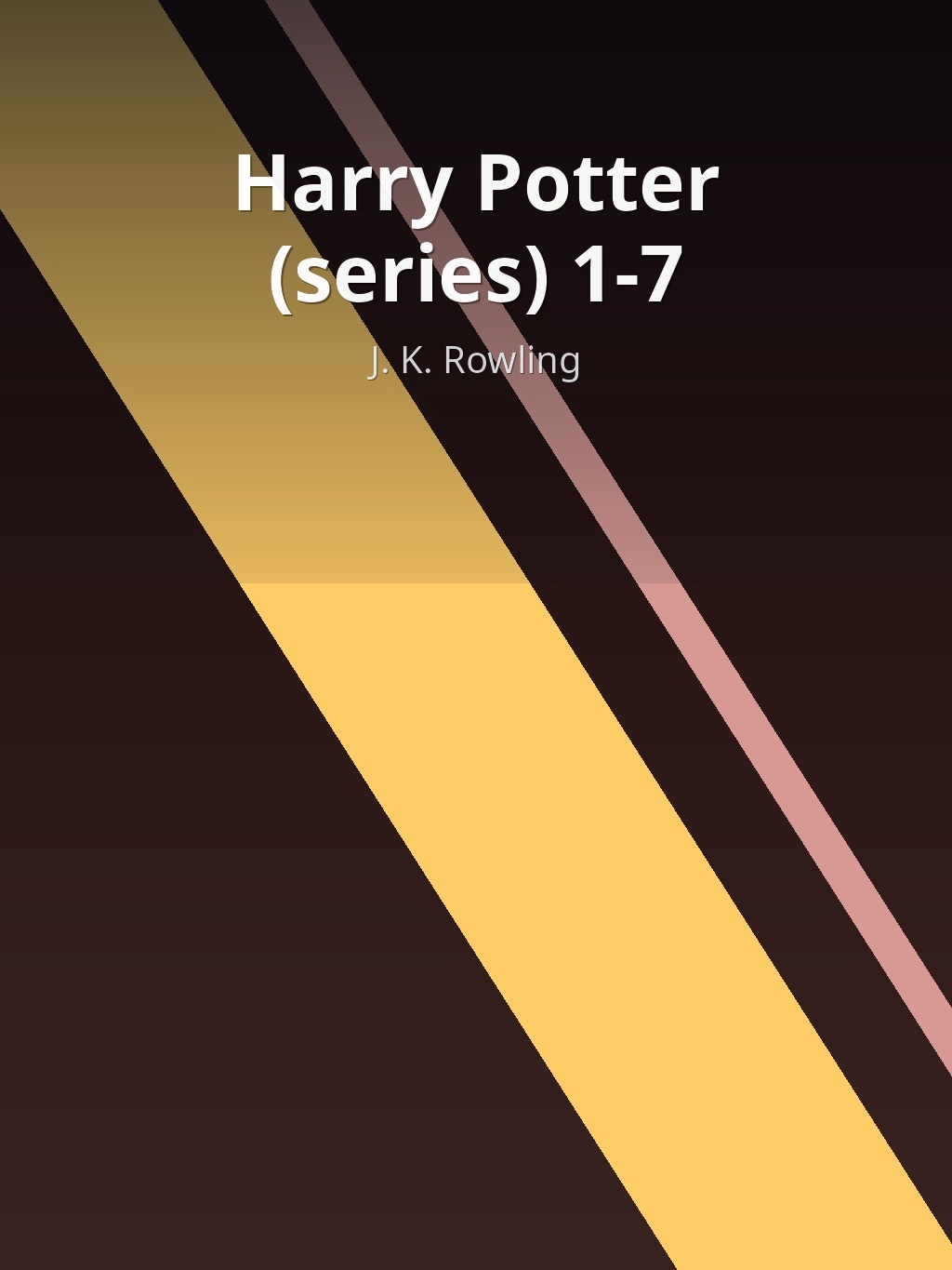 Harry Potter (series) 1-7 by J. K. Rowling book cover