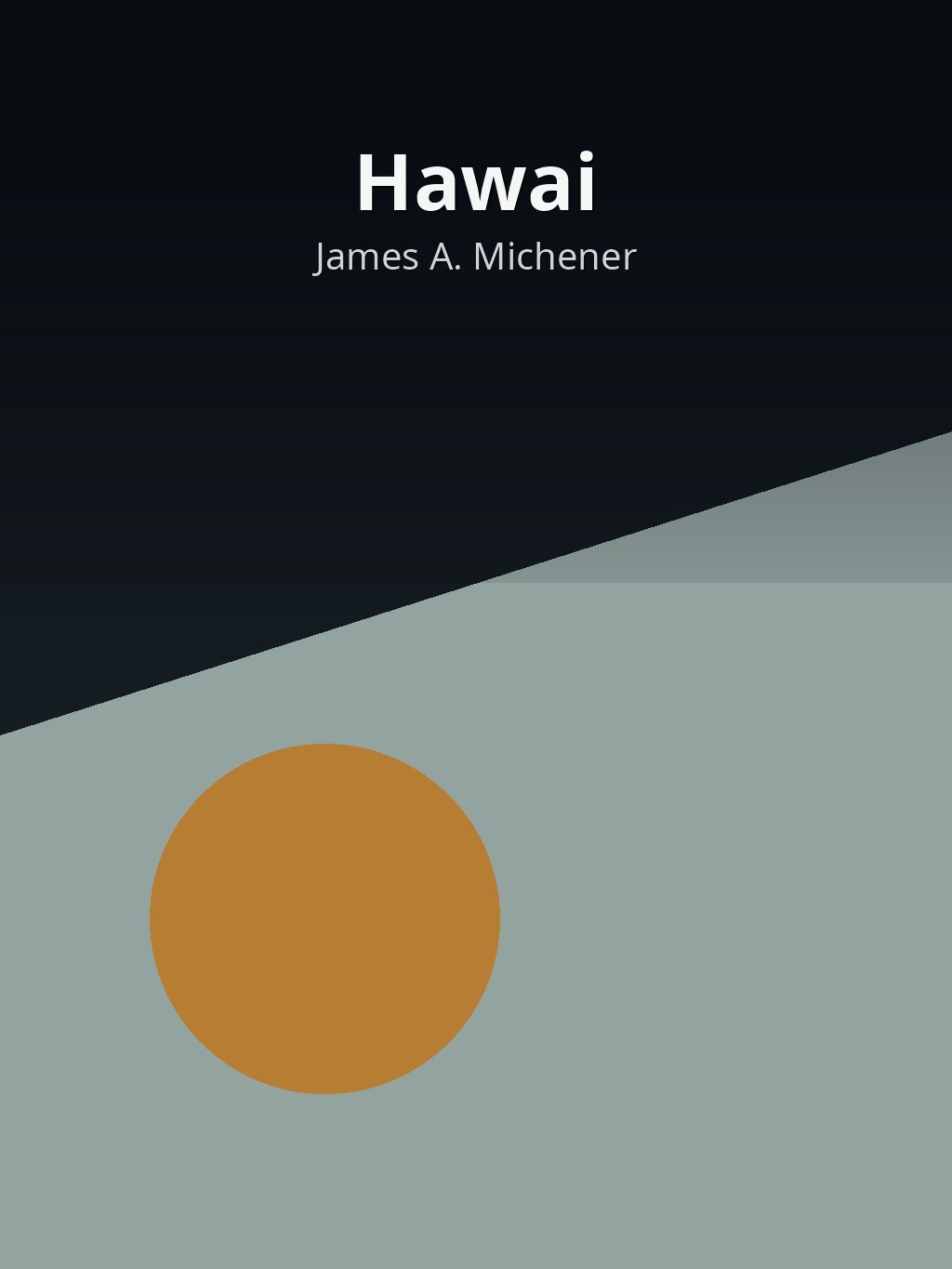 Hawai by James A. Michener book cover