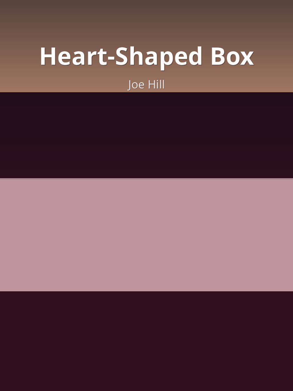 Heart-Shaped Box by Joe Hill book cover