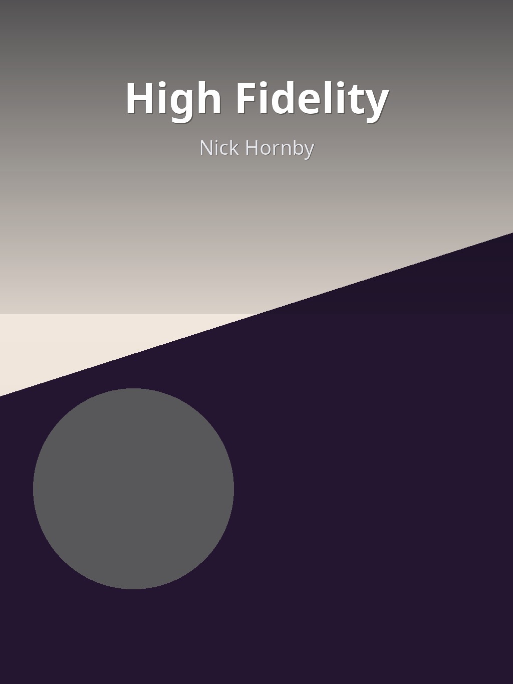 High Fidelity by Nick Hornby book cover