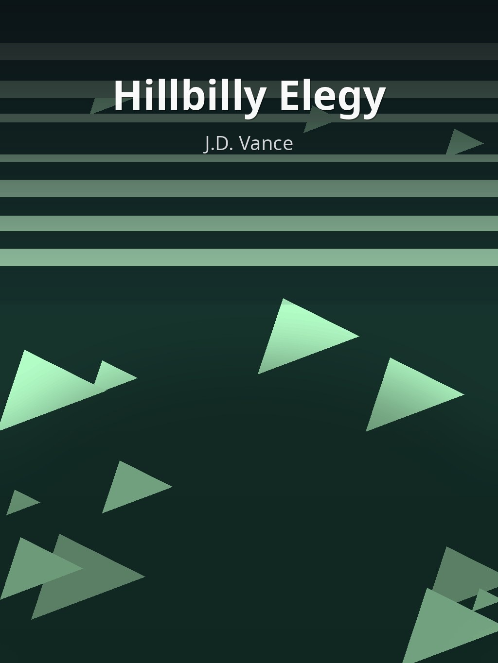 Hillbilly Elegy by J.D. Vance book cover