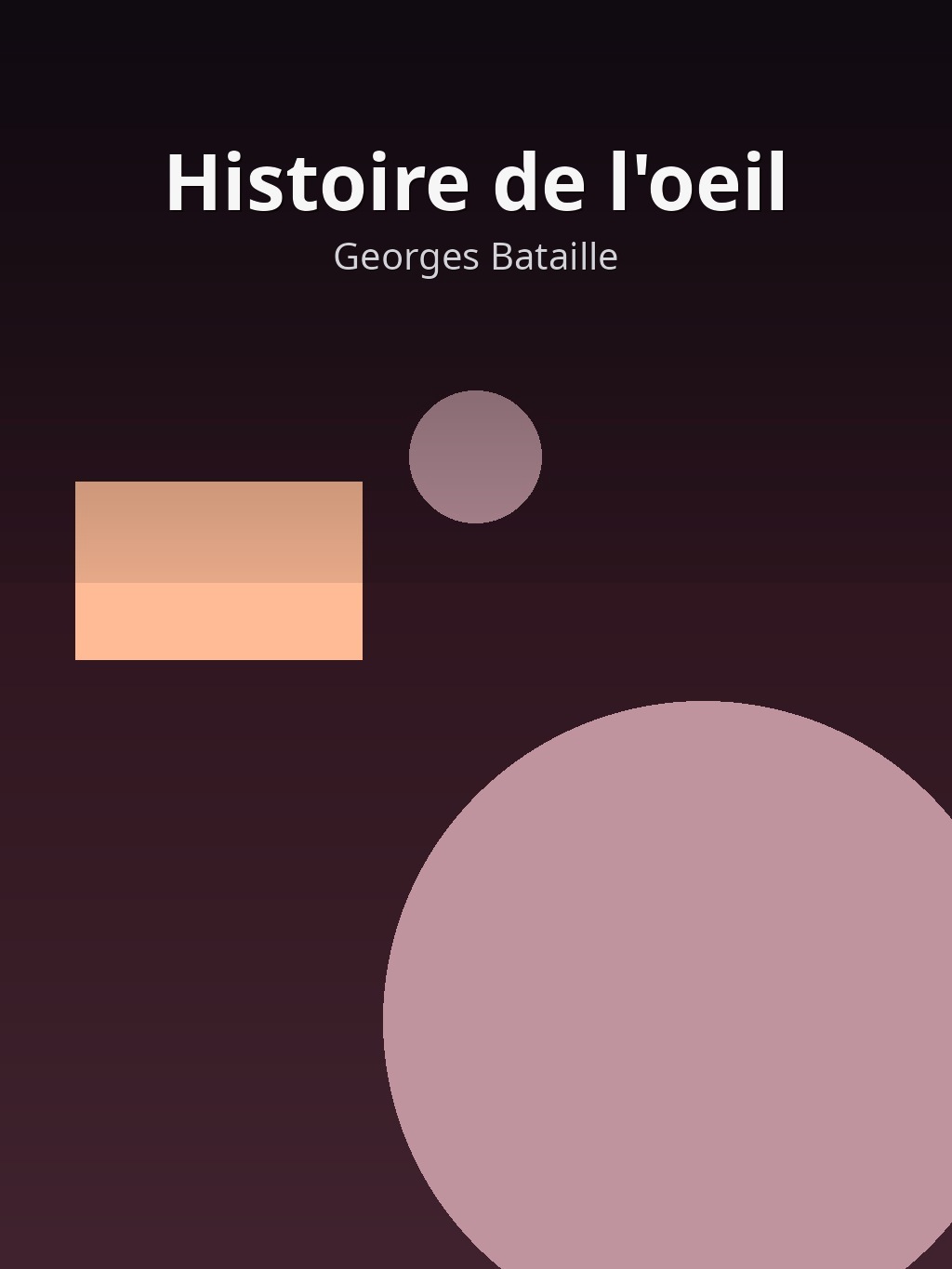 Histoire de l'oeil by Georges Bataille book cover