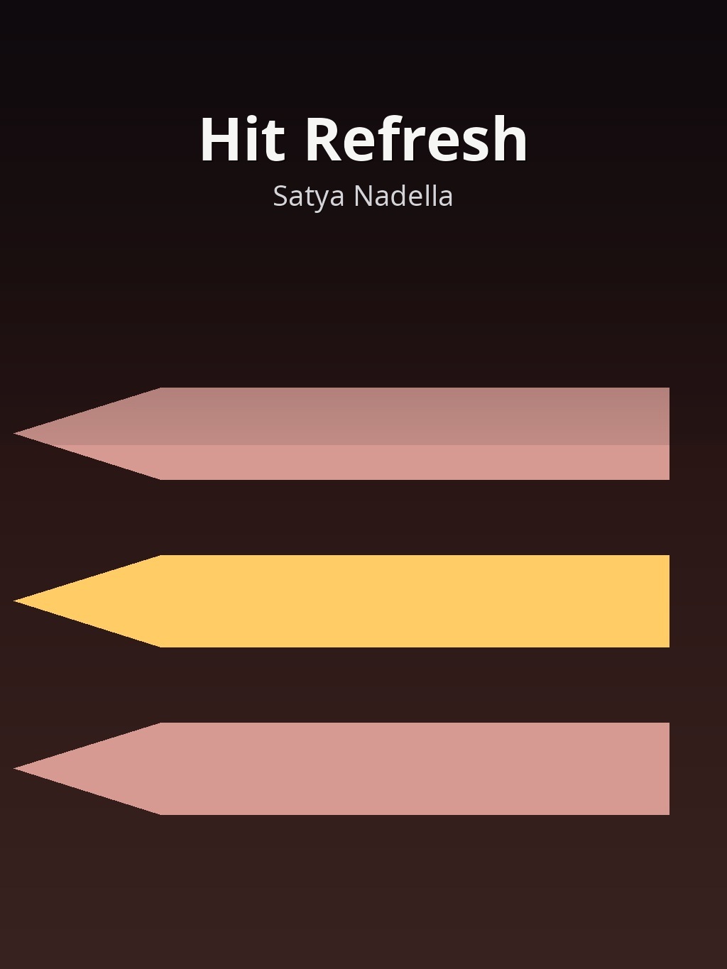 Hit Refresh by Satya Nadella book cover