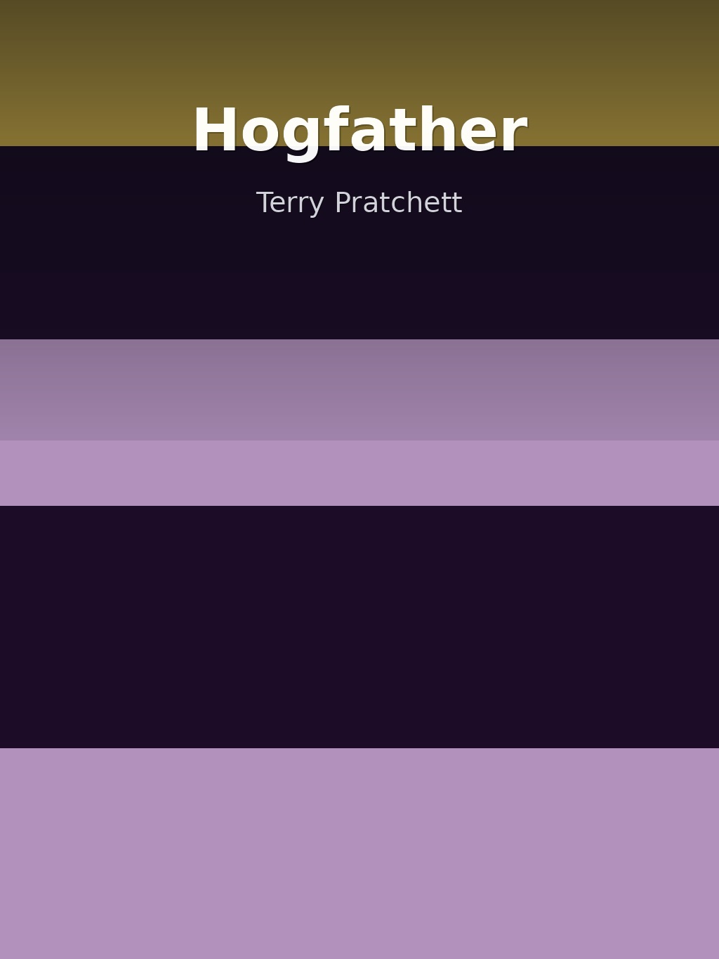 Hogfather by Terry Pratchett book cover