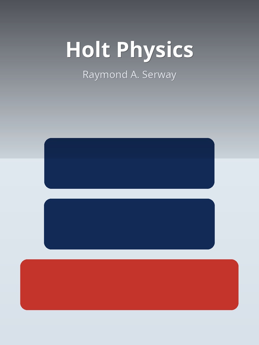 Holt Physics by Raymond A. Serway book cover