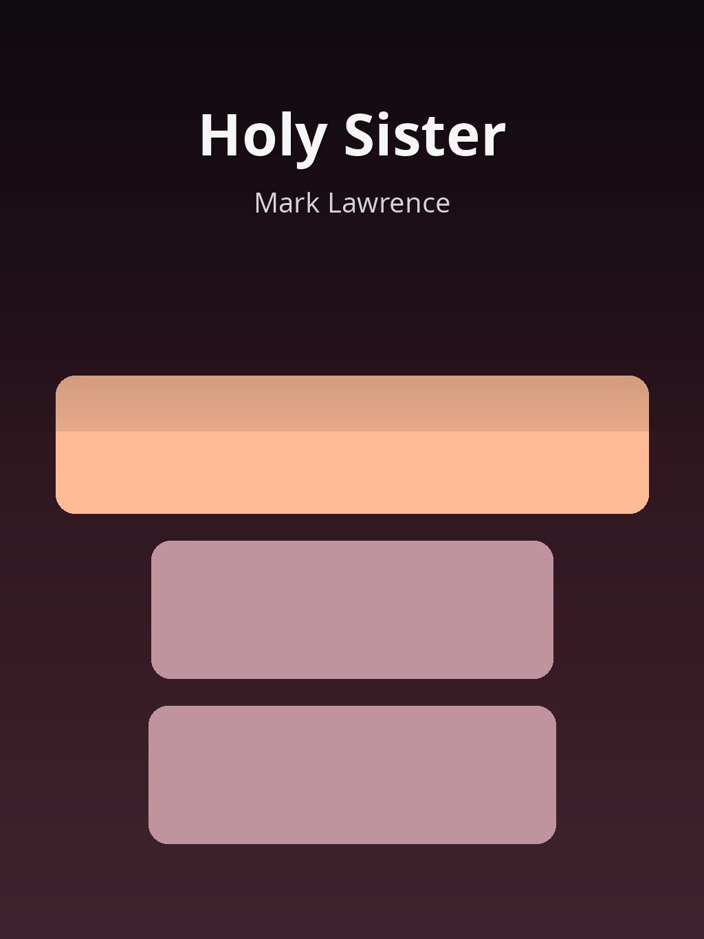 Holy Sister by Mark Lawrence book cover