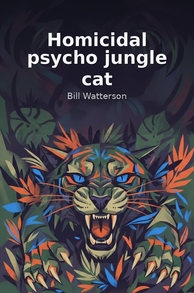 Homicidal psycho jungle cat by Bill Watterson book cover