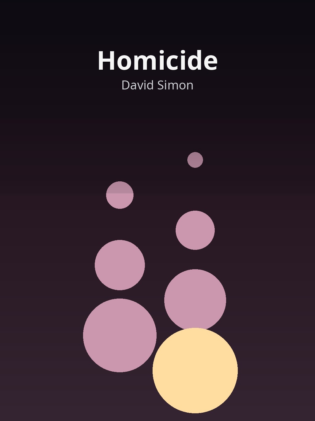 Homicide by David Simon book cover