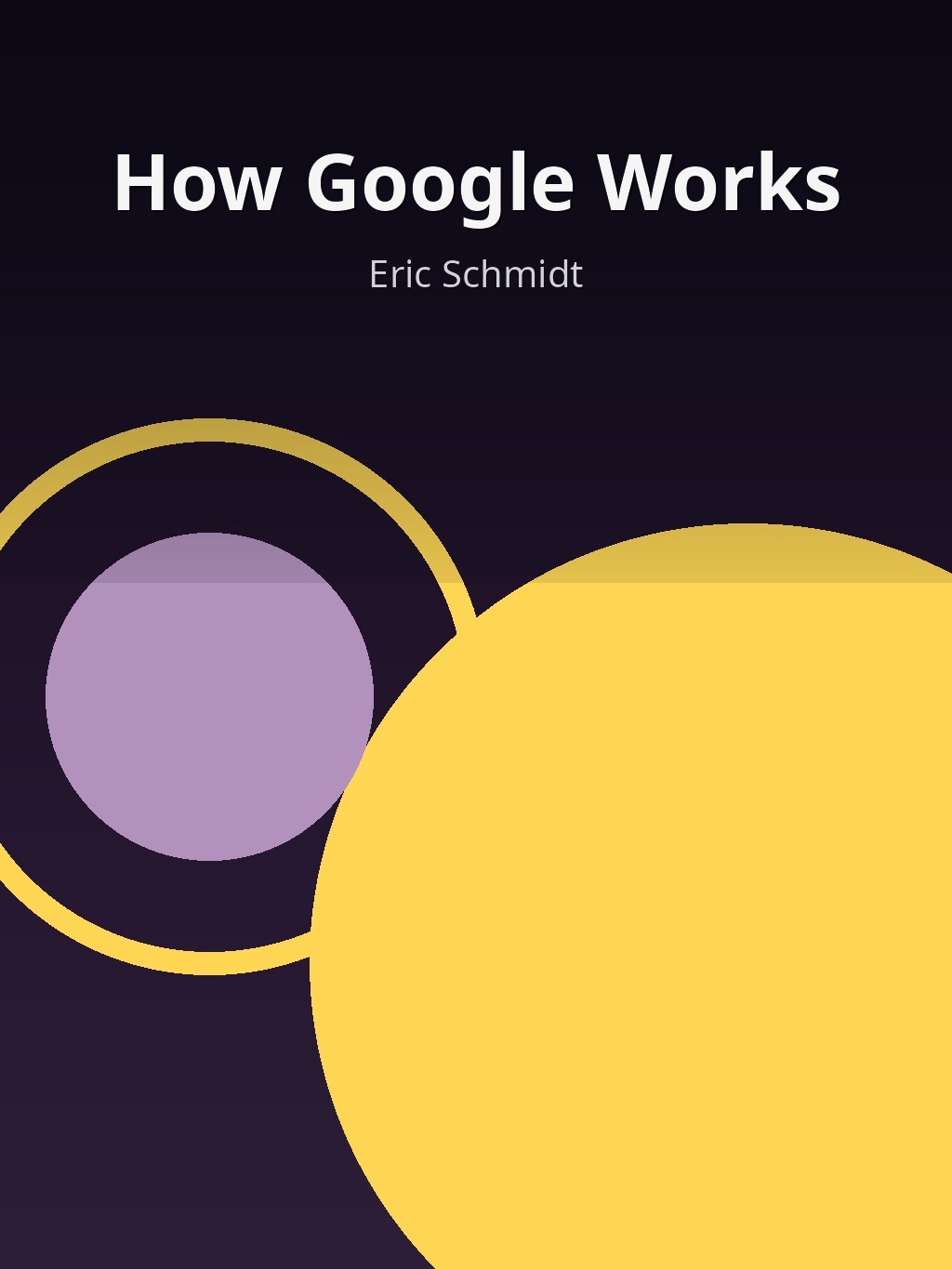 How Google Works by Eric Schmidt book cover