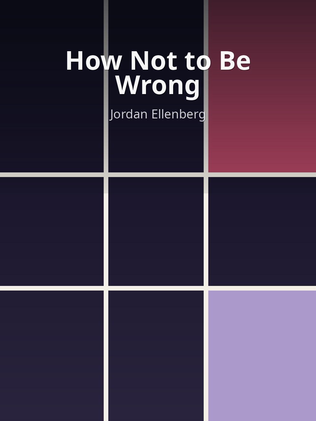 How Not to Be Wrong by Jordan Ellenberg book cover