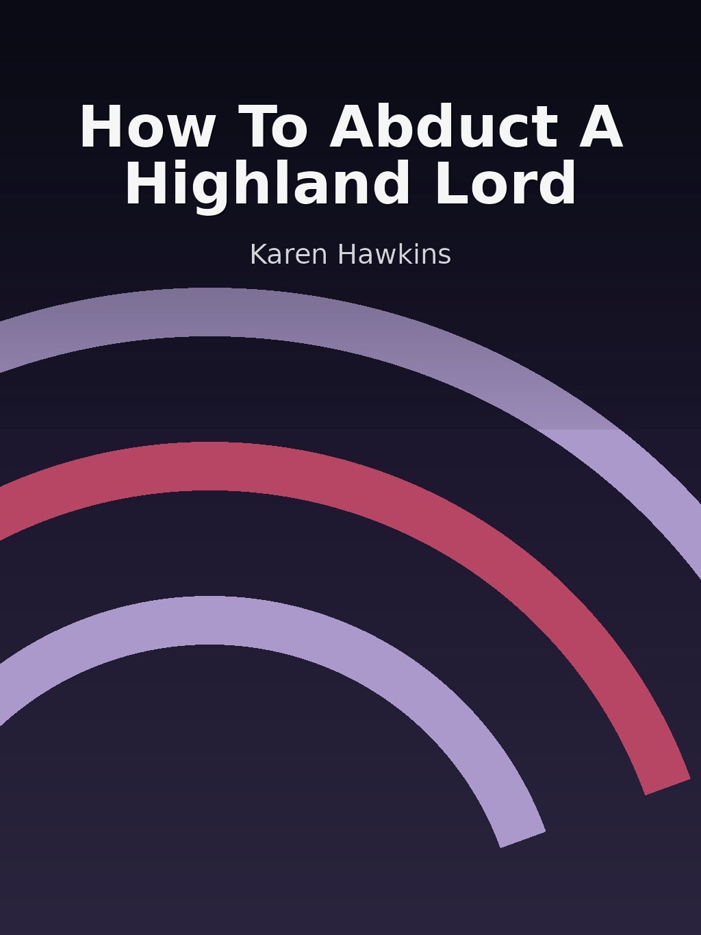 How To Abduct A Highland Lord by Karen Hawkins book cover