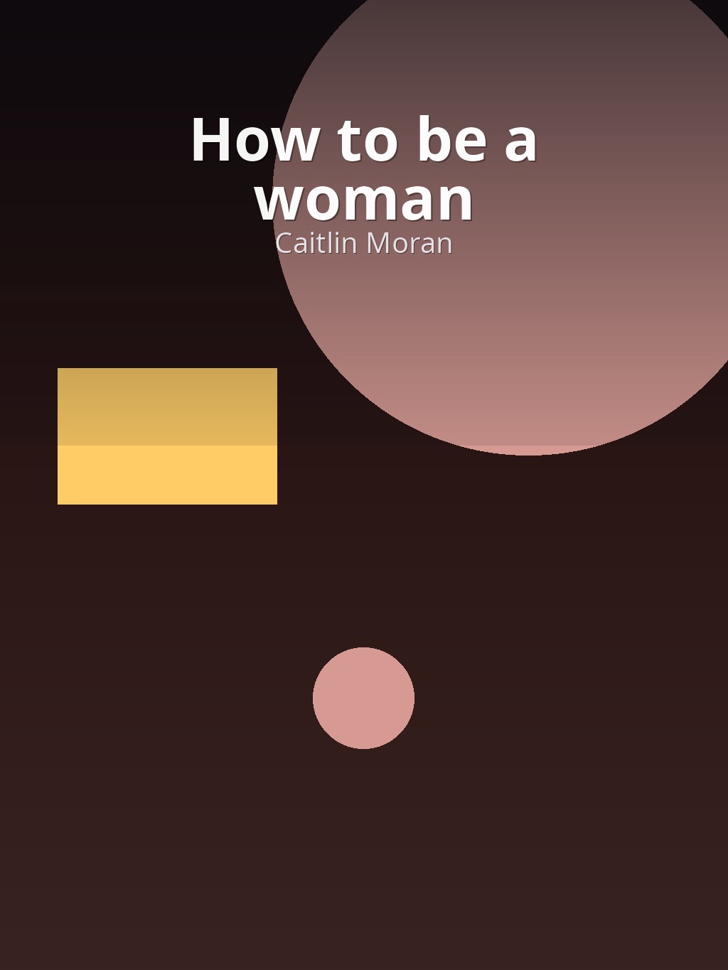 How to be a woman by Caitlin Moran book cover