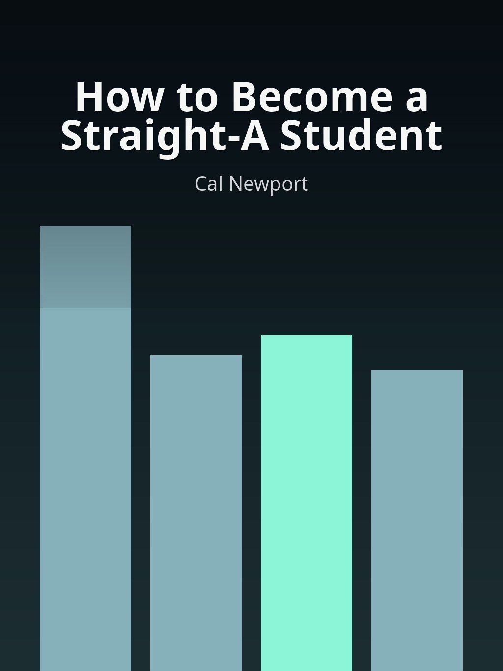 How to Become a Straight-A Student by Cal Newport book cover