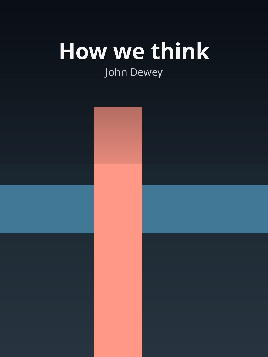 How we think by John Dewey book cover