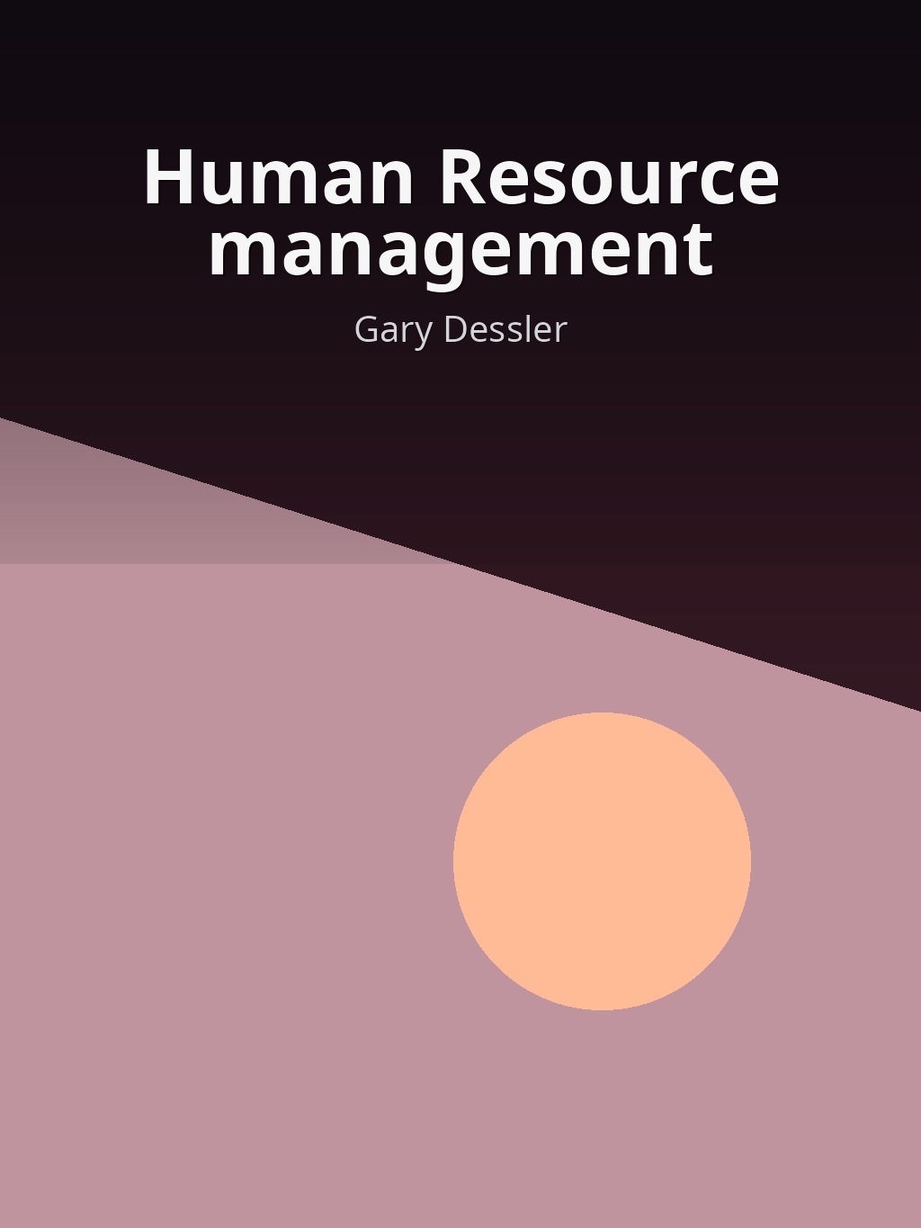 Human Resource management by Gary Dessler book cover