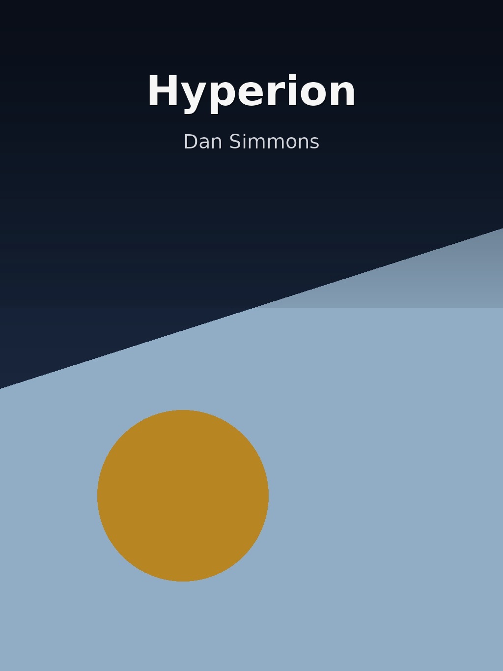 Hyperion by Dan Simmons book cover