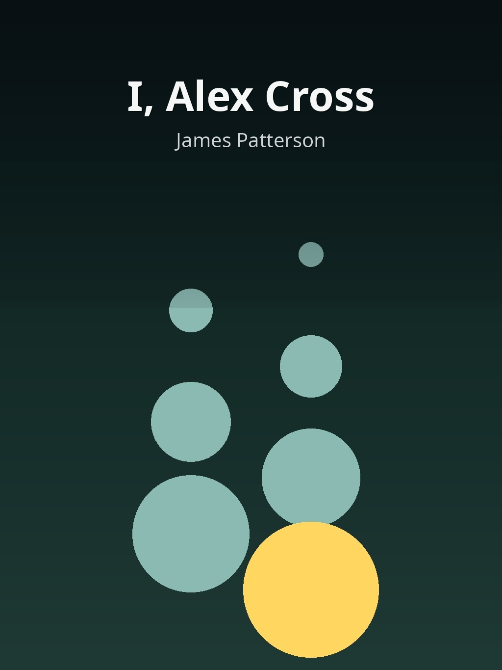 I, Alex Cross by James Patterson book cover