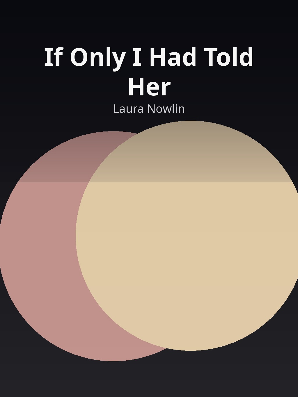 If Only I Had Told Her by Laura Nowlin book cover