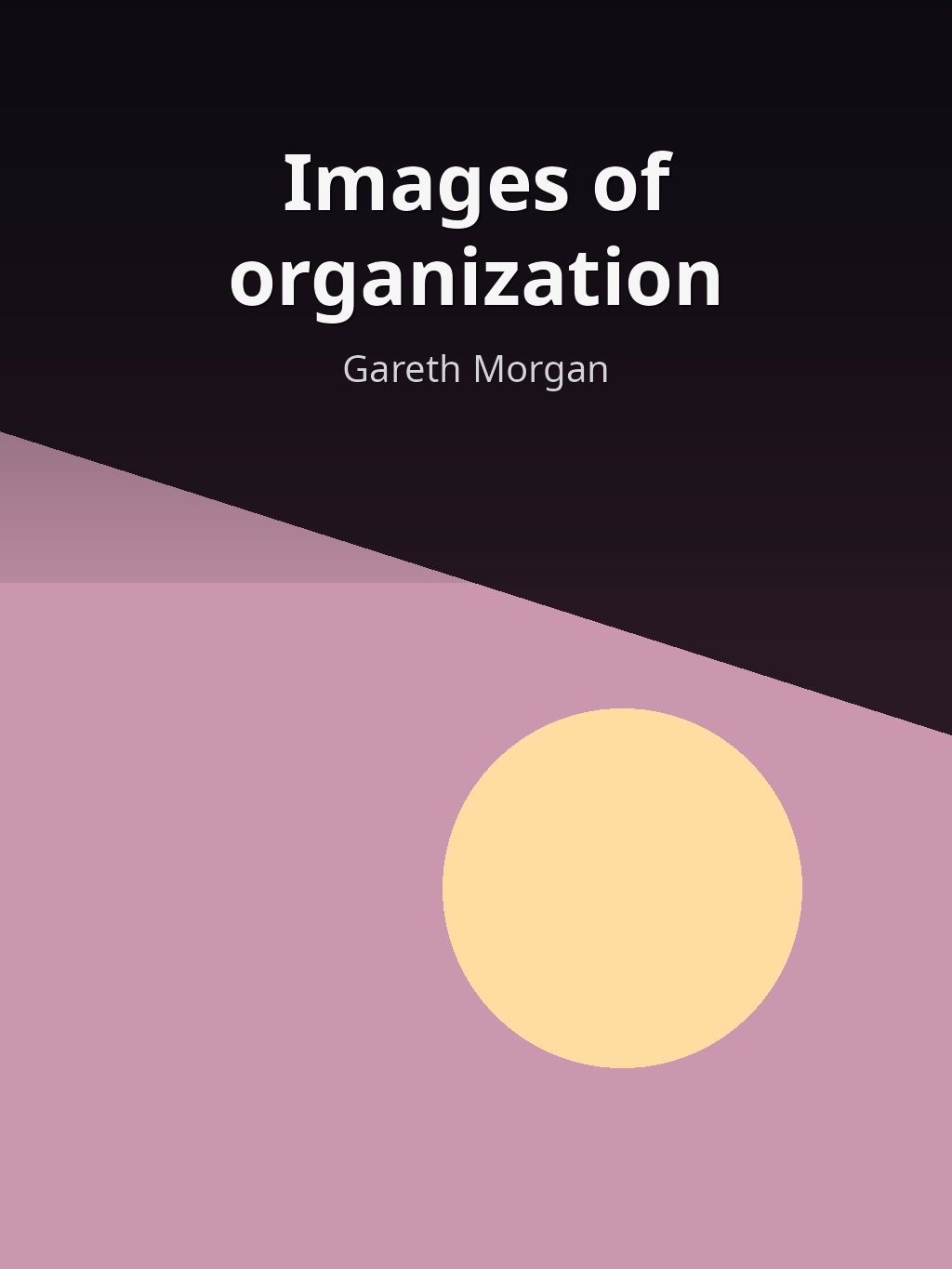 Images of organization by Gareth Morgan book cover