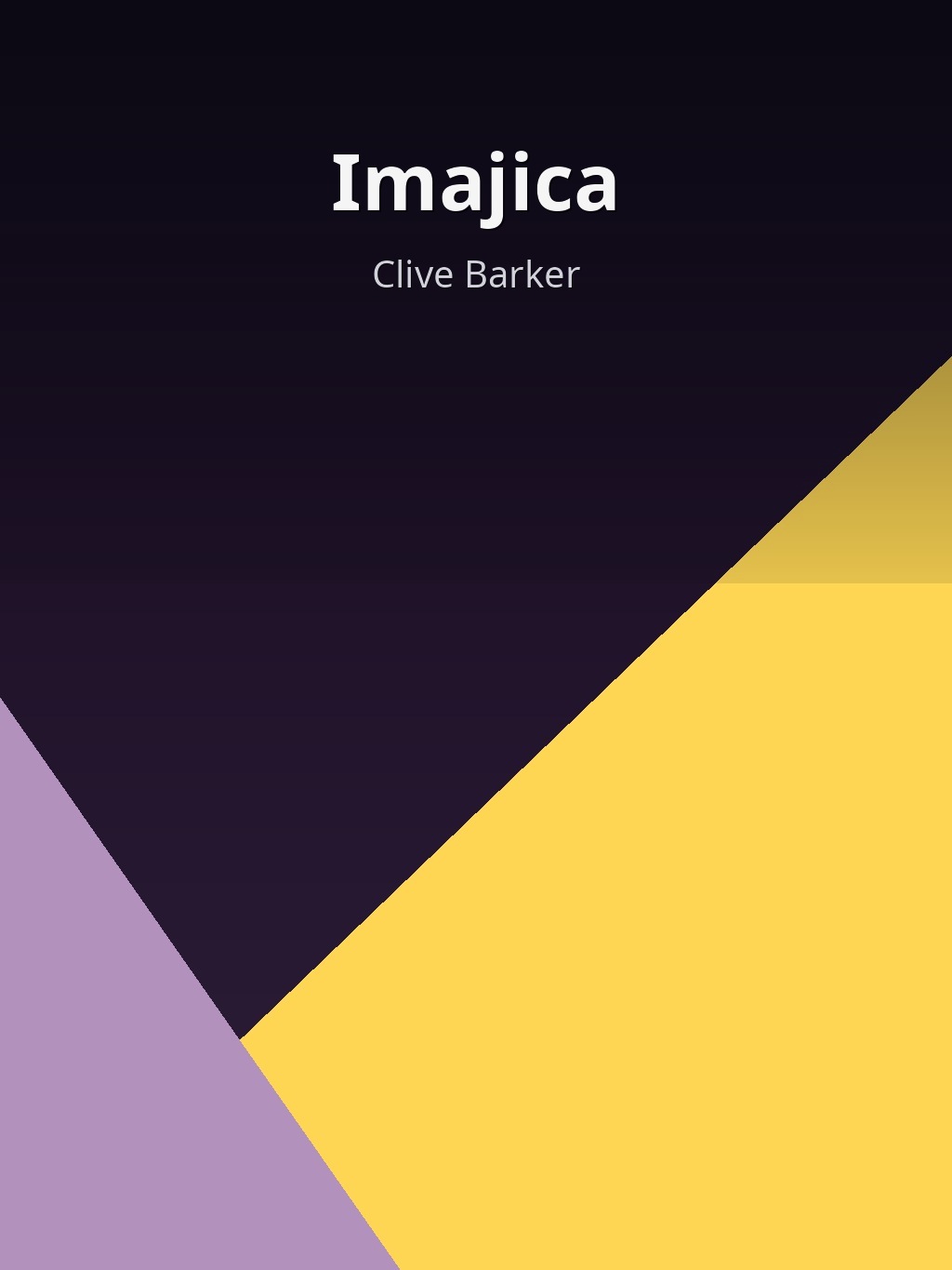 Imajica by Clive Barker book cover