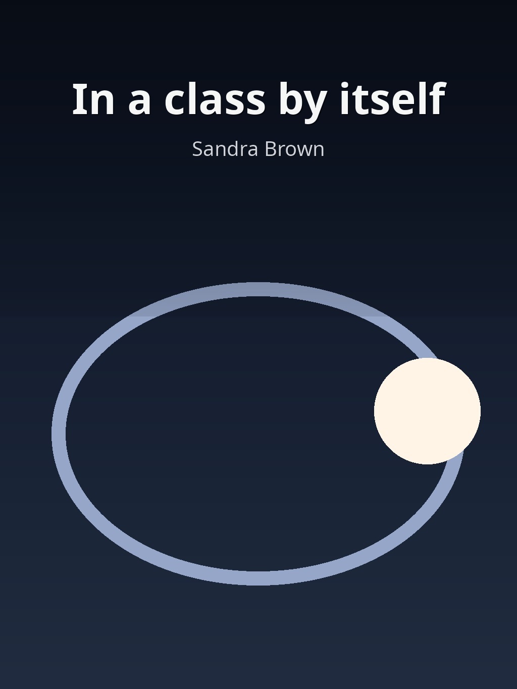 In a class by itself by Sandra Brown book cover