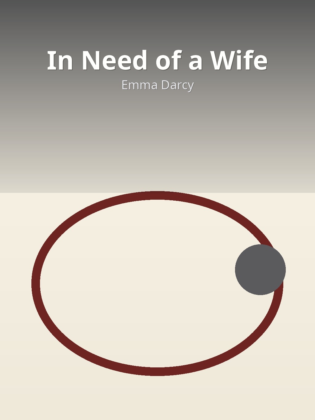 In Need of a Wife by Emma Darcy book cover
