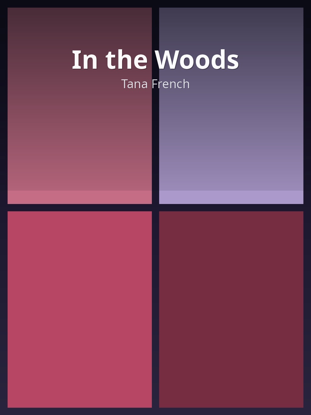 In the Woods by Tana French book cover