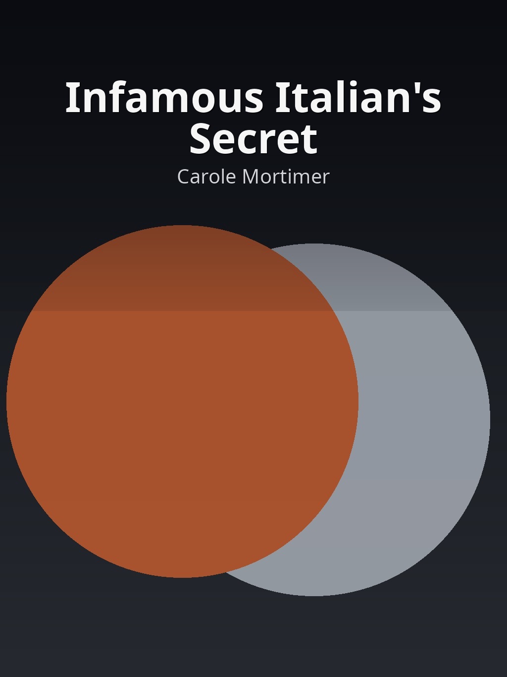 Infamous Italian's Secret by Carole Mortimer book cover