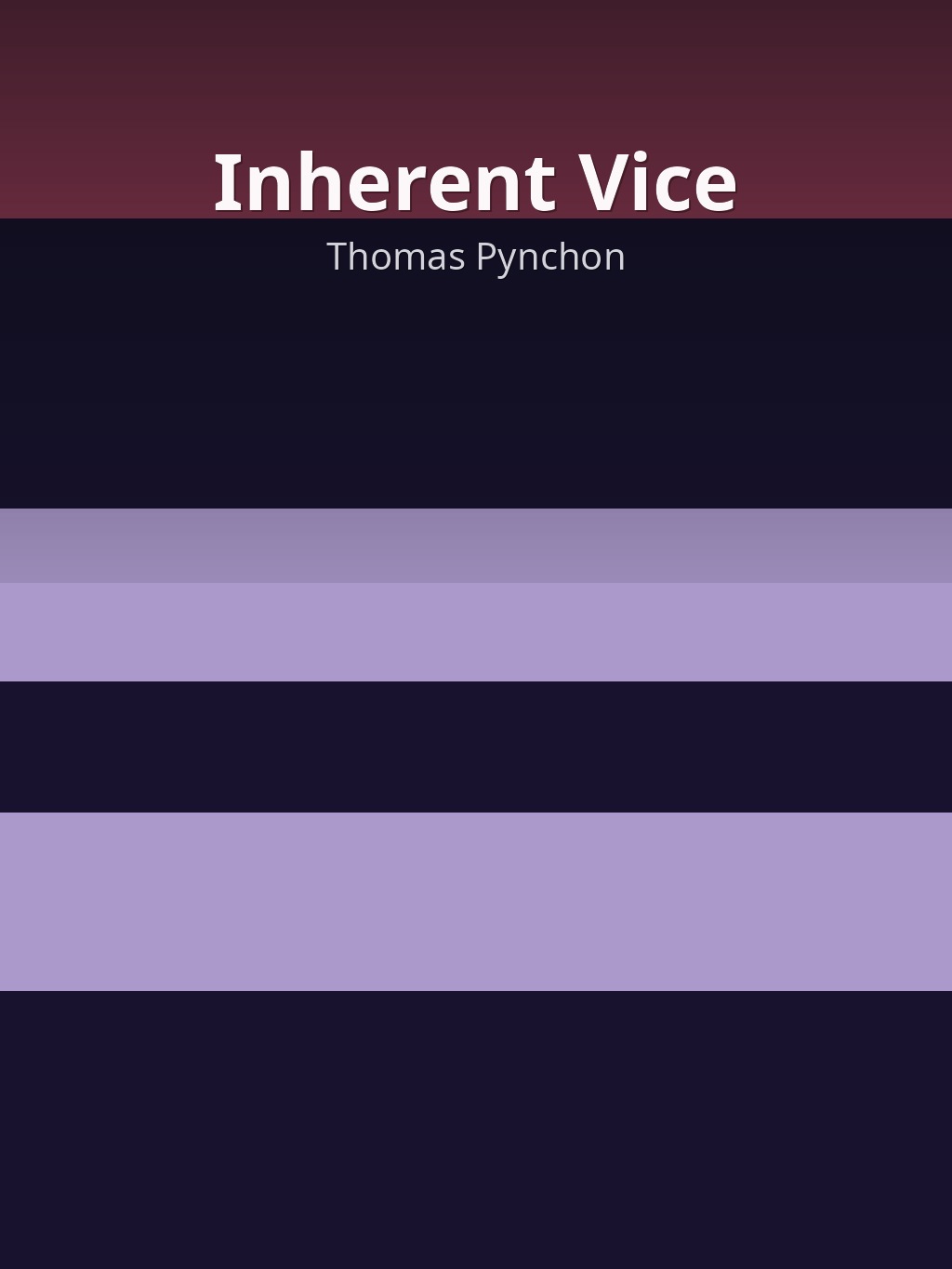 Inherent Vice by Thomas Pynchon book cover