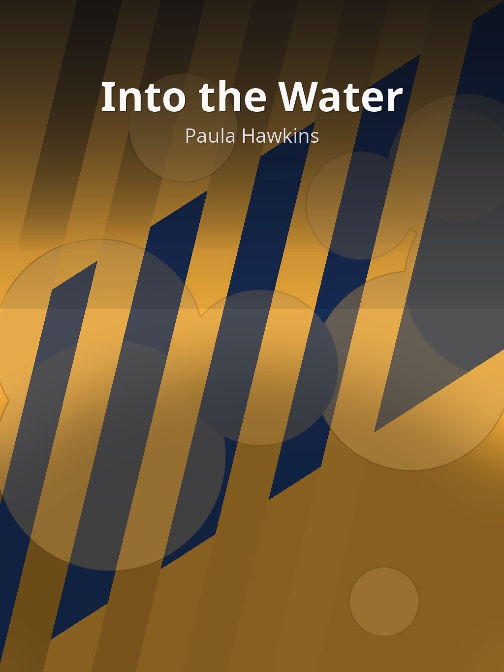 Into the Water by Paula Hawkins book cover