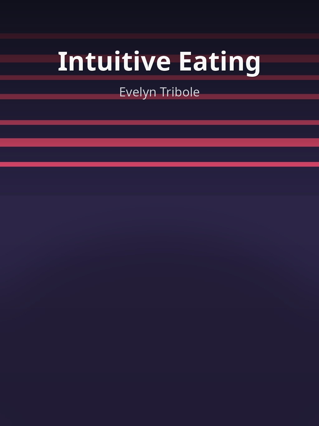 Intuitive Eating by Evelyn Tribole book cover