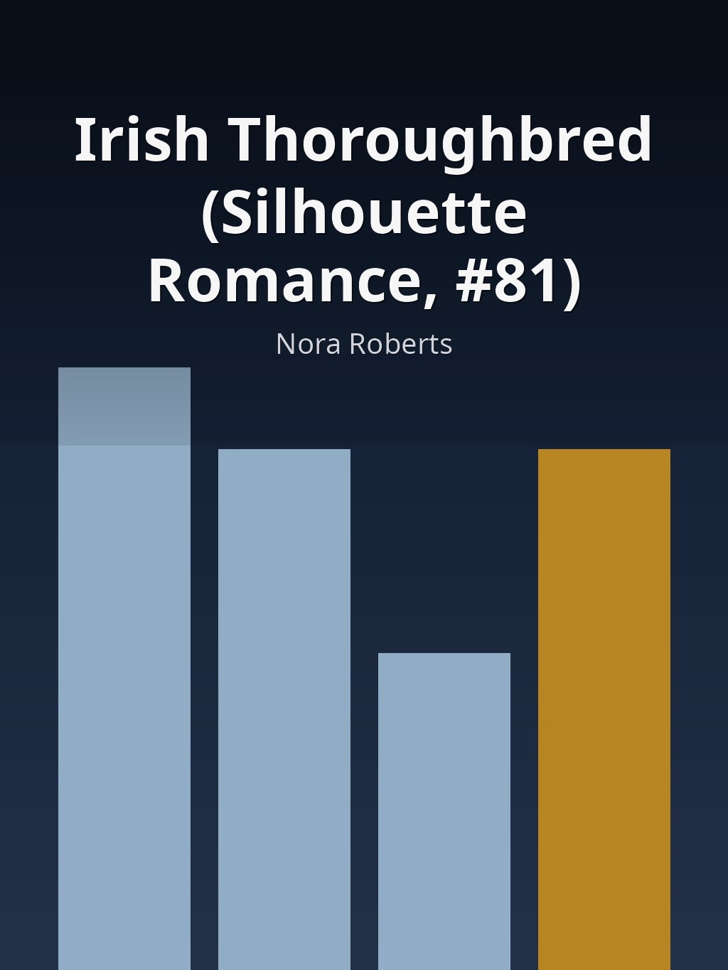 Irish Thoroughbred (Silhouette Romance, #81) by Nora Roberts book cover