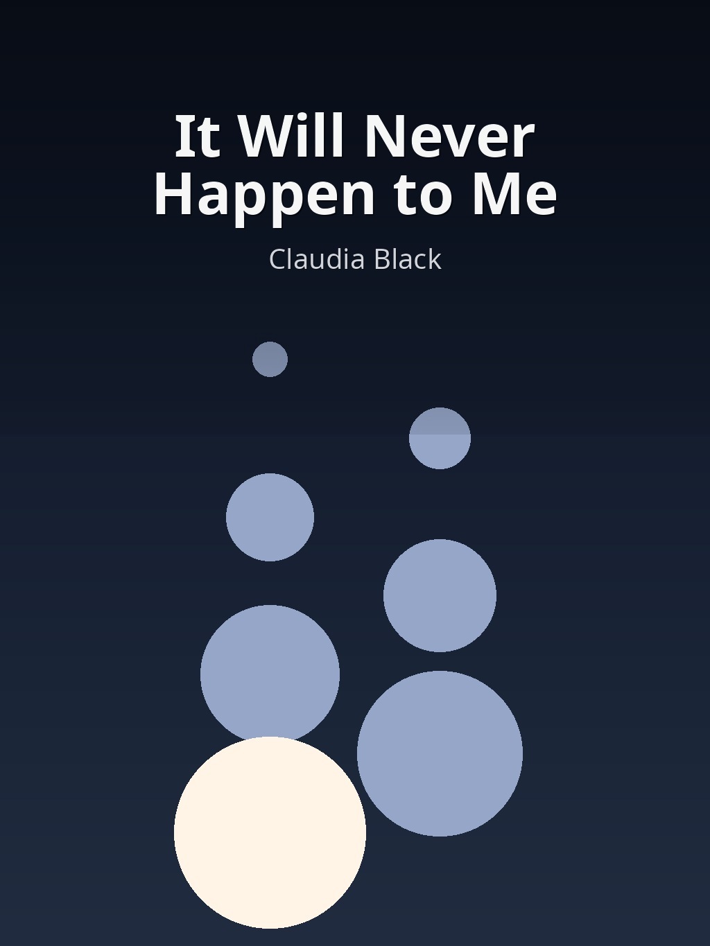 It Will Never Happen to Me by Claudia Black book cover